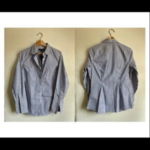 Navy Striped Dress Shirt from Banana Republic NWT